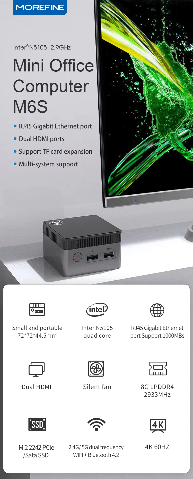 M6S N100 Mini PC