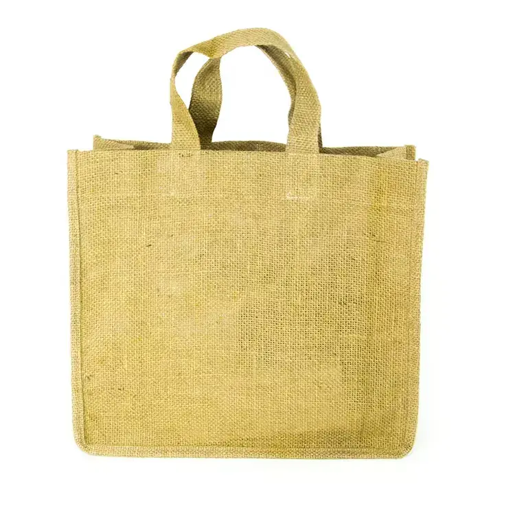 Burlap shopping bags