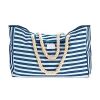 Striped tote bag