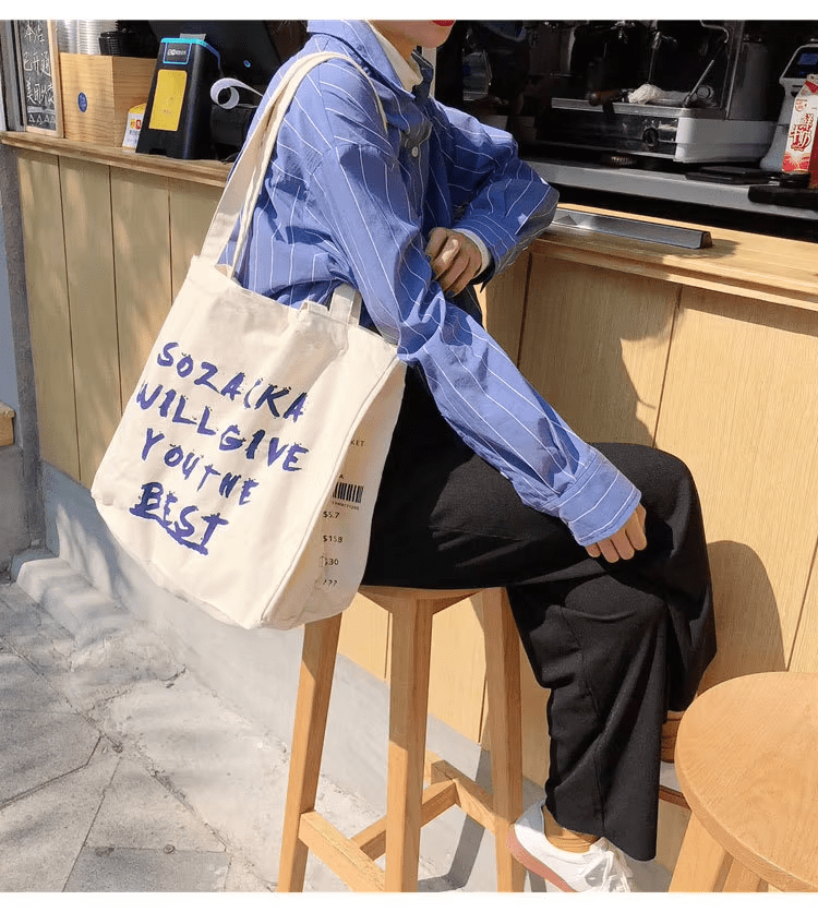 Casual Canvas Shoulder Bag