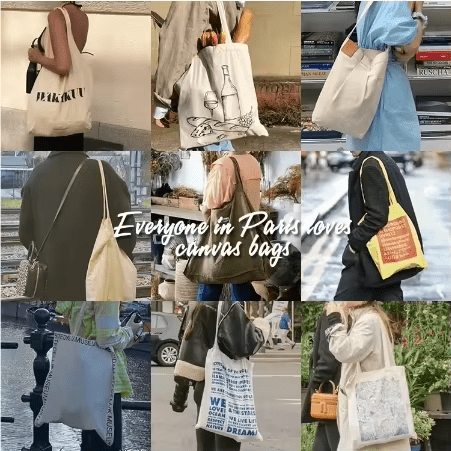 Canvas Shopping Tote Bag