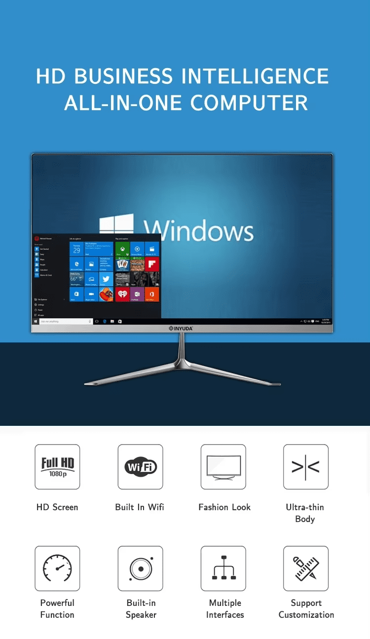 21.5-inch ultra-thin all-in-one desktop computer