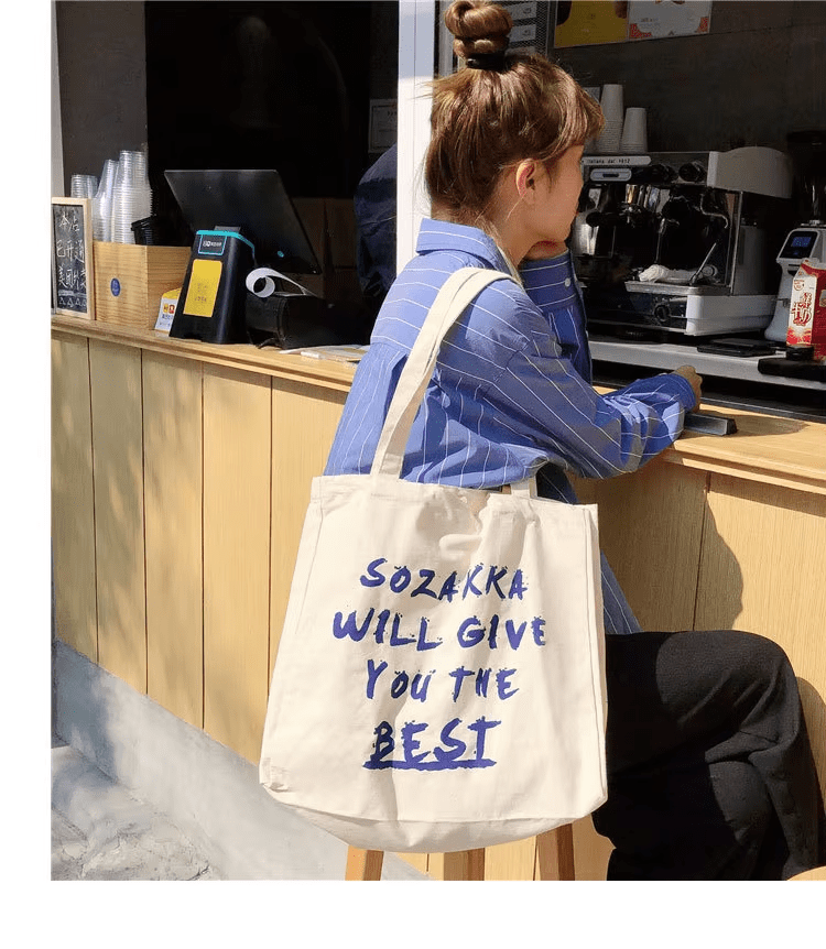 Casual Canvas Shoulder Bag