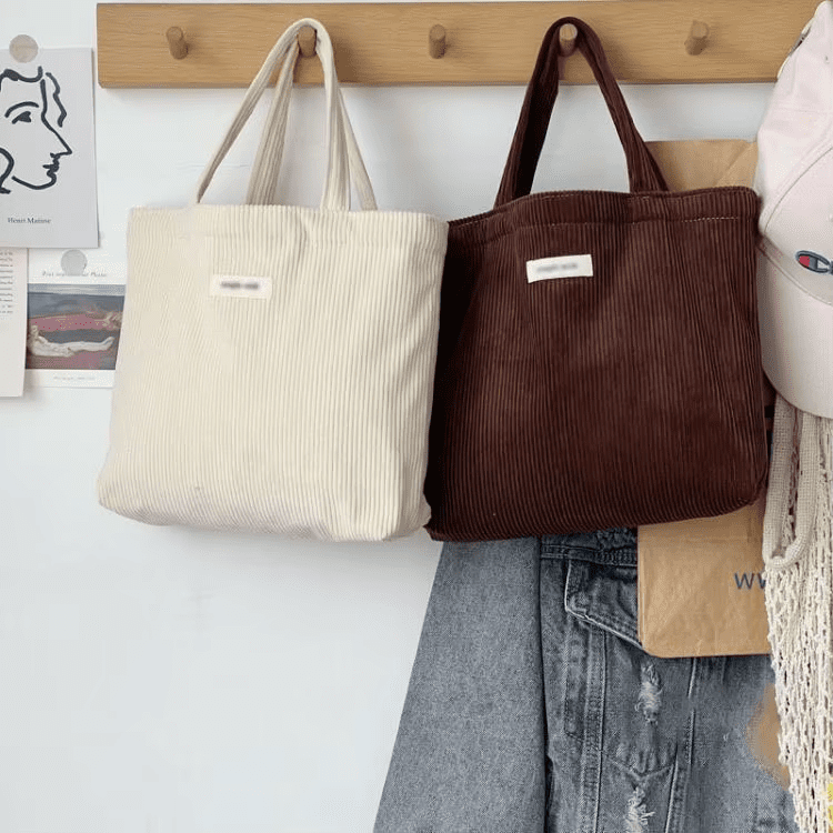 Corduroy Tote Bag