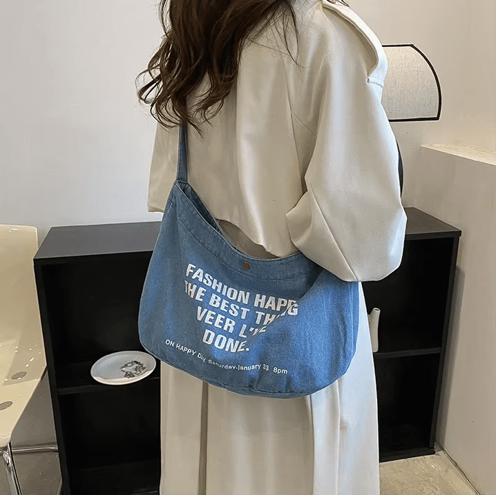 fashion Denim shopping bags