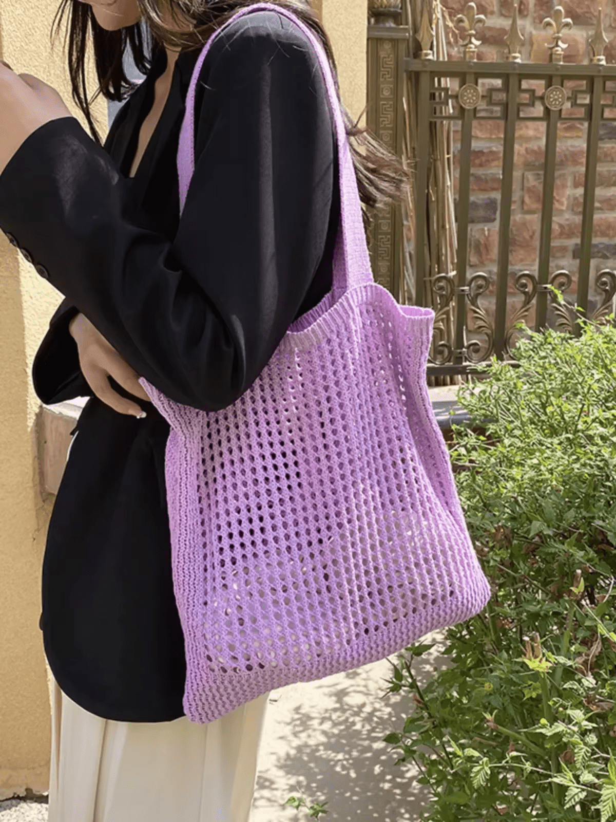 Mesh tote bag