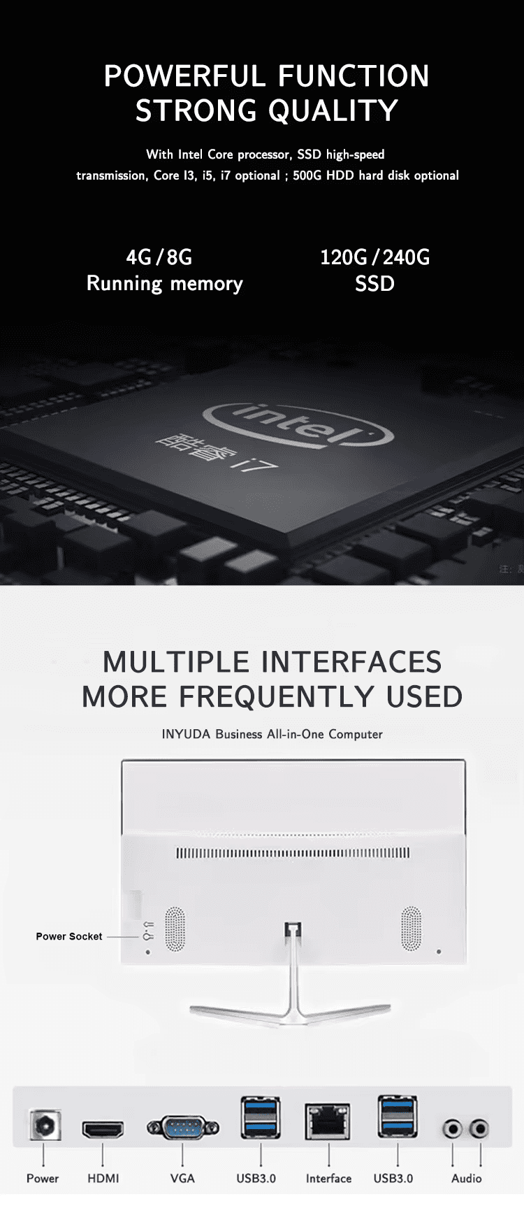 21.5-inch ultra-thin all-in-one desktop computer