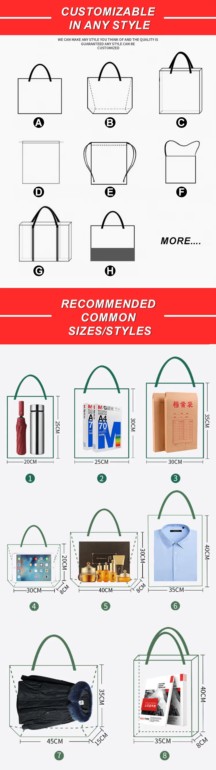 Customized shopping bags