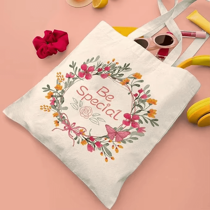 Korean version girl canvas bag