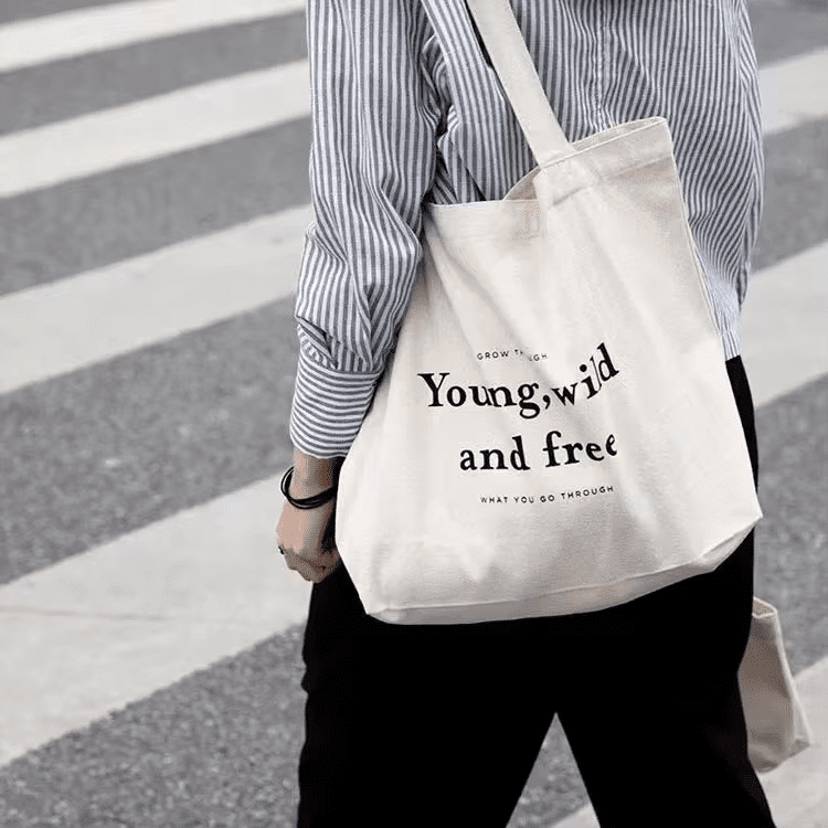 Embroidered women's tote bag