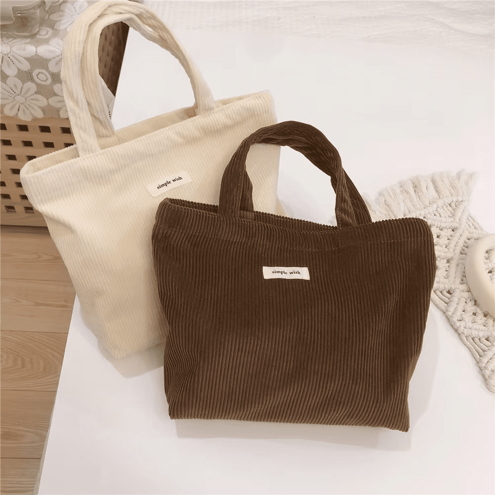 Corduroy Tote Bag