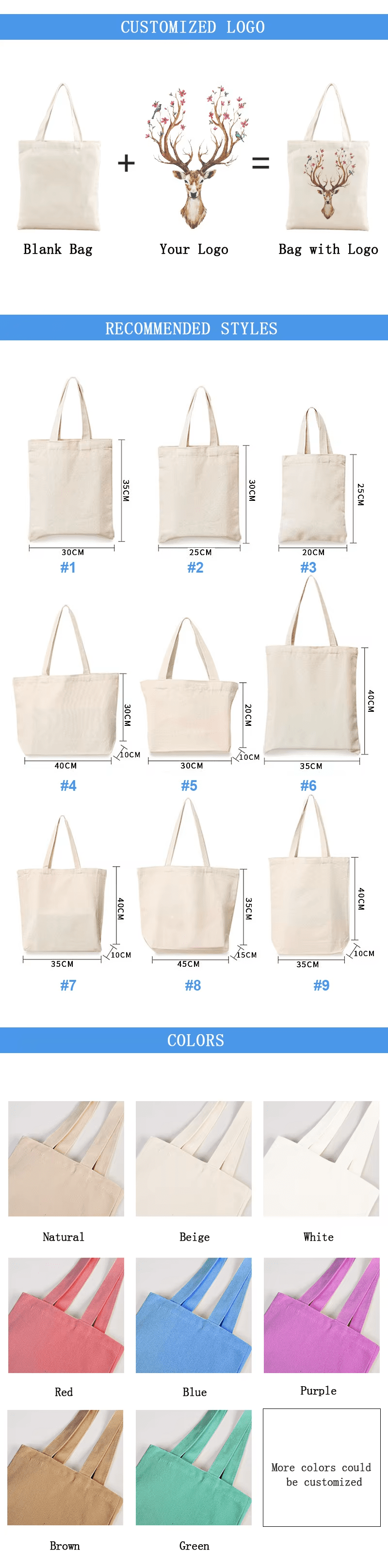 Waterproof Cotton Bags