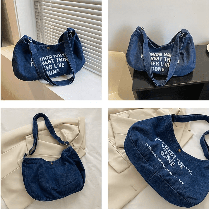 fashion Denim shopping bags