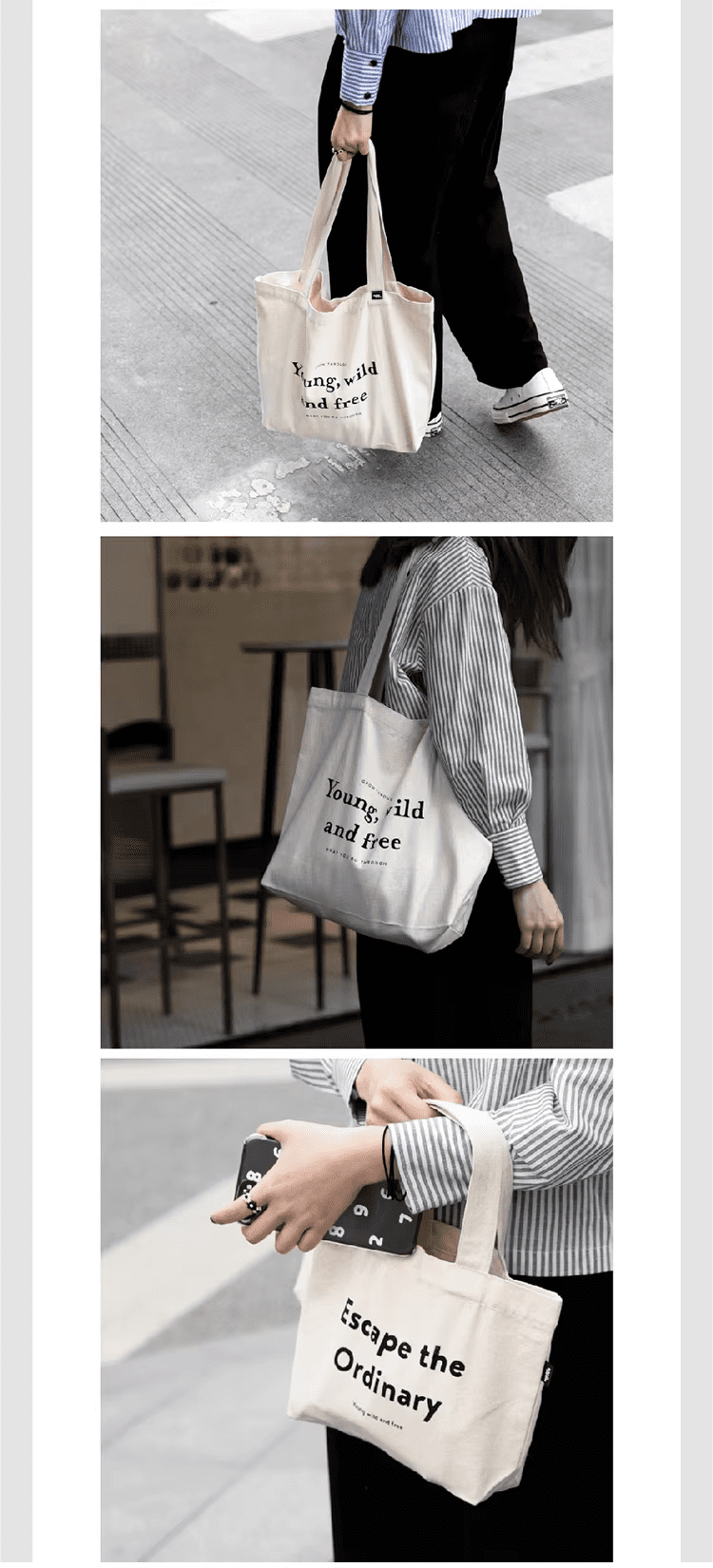 shopping canvas tote bag