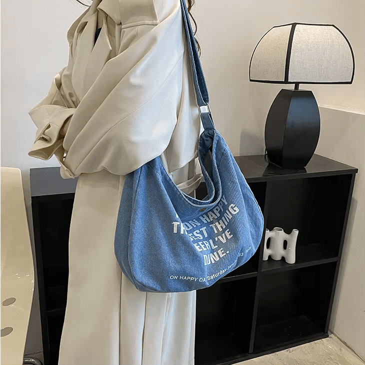 fashion Denim shopping bags