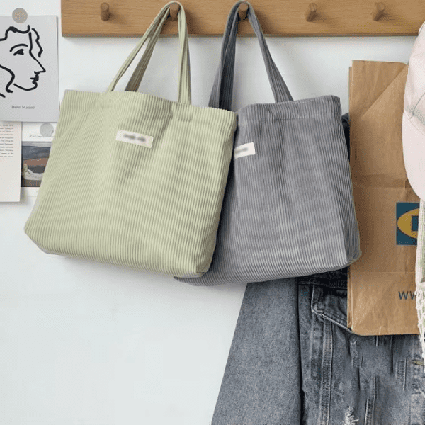 Corduroy Tote Bag