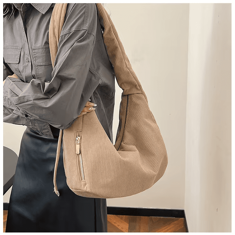 corduroy shoulder bag