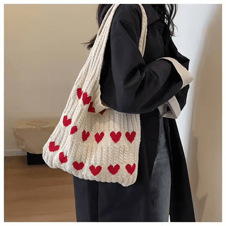 Knitted Hand Tote Bag