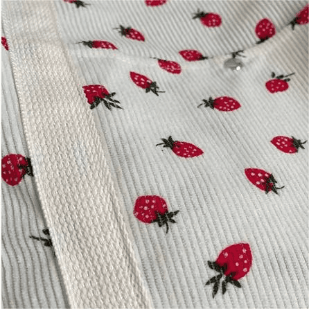 Strawberry Print Tote Bags