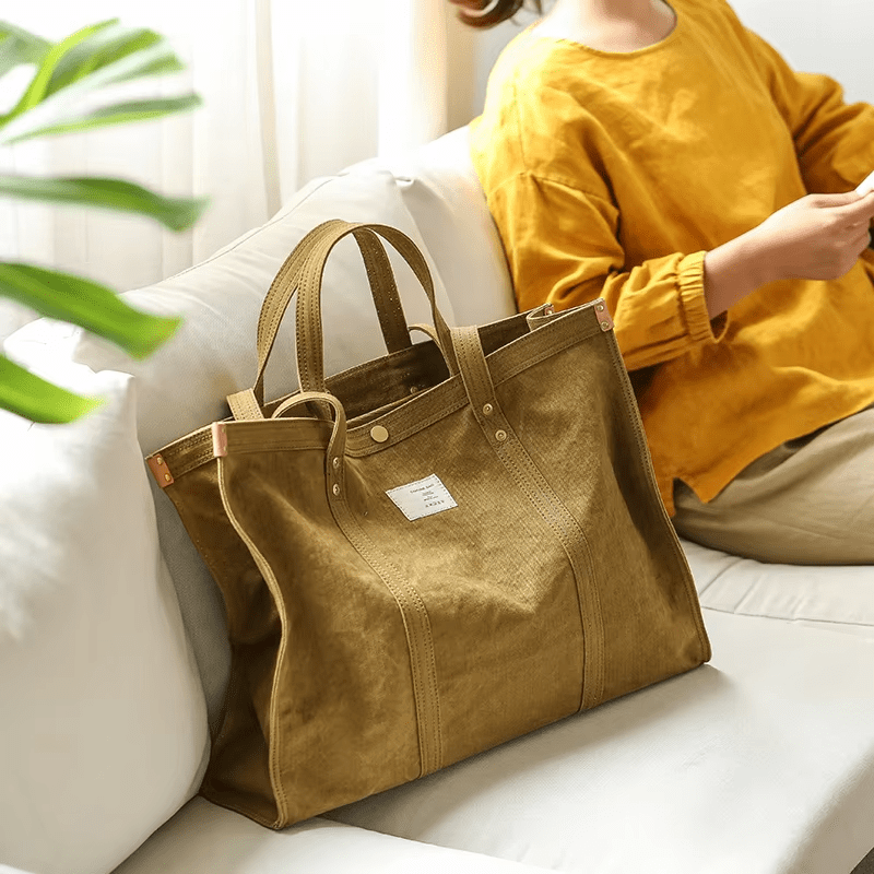 jute canvas handbag