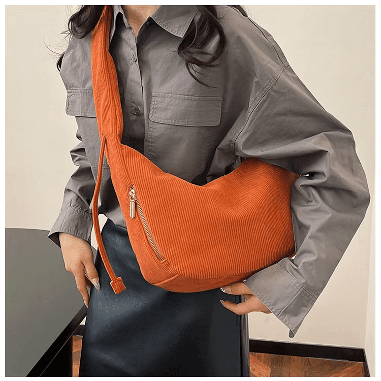 corduroy shoulder bag