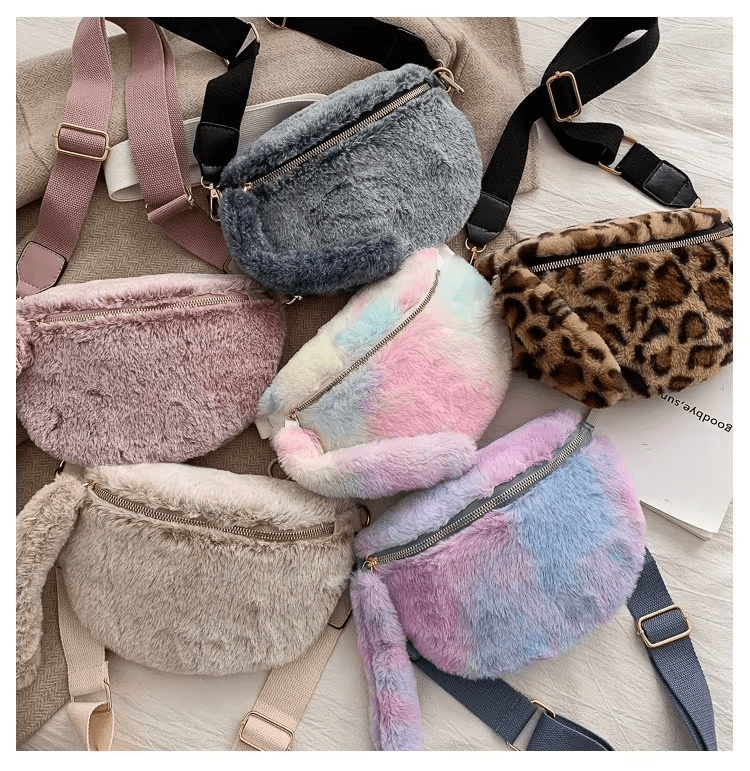 plush shoulder bag