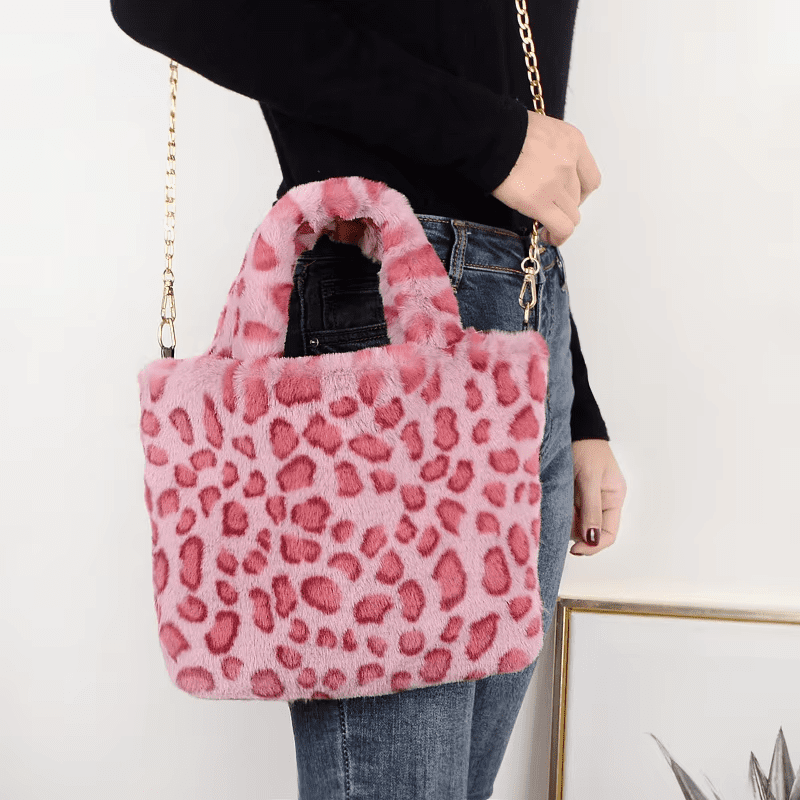 plush shoulder bag