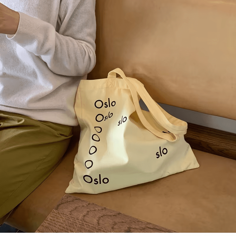 Yellow Shoulder Canvas Bag