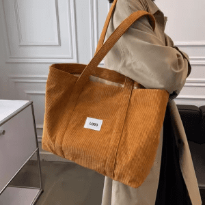 corduroy shopping bags