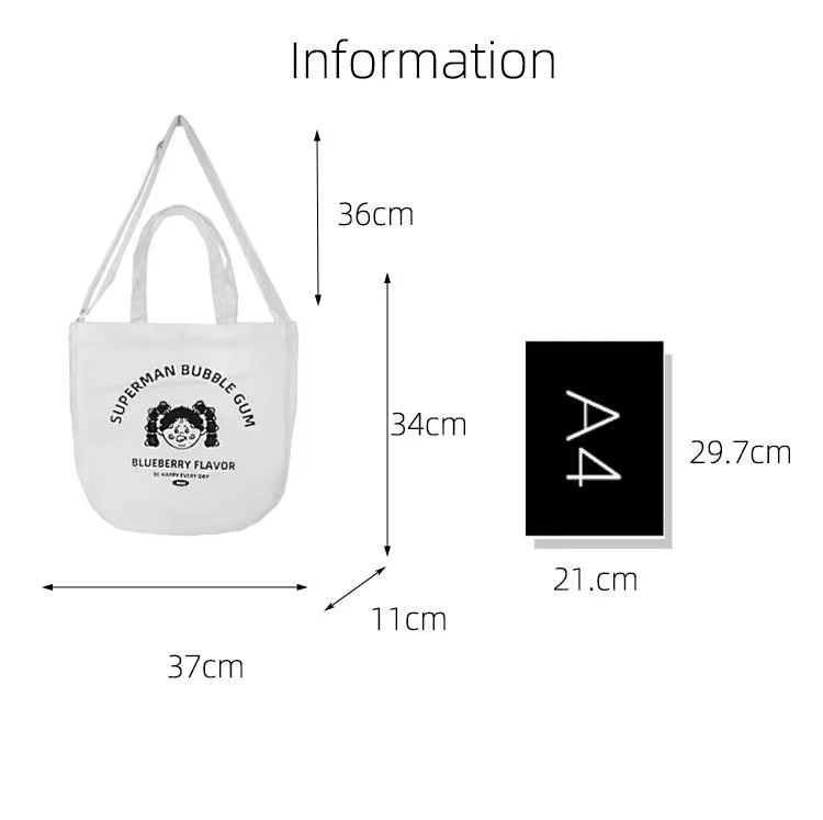 Casual Canvas Tote Bag