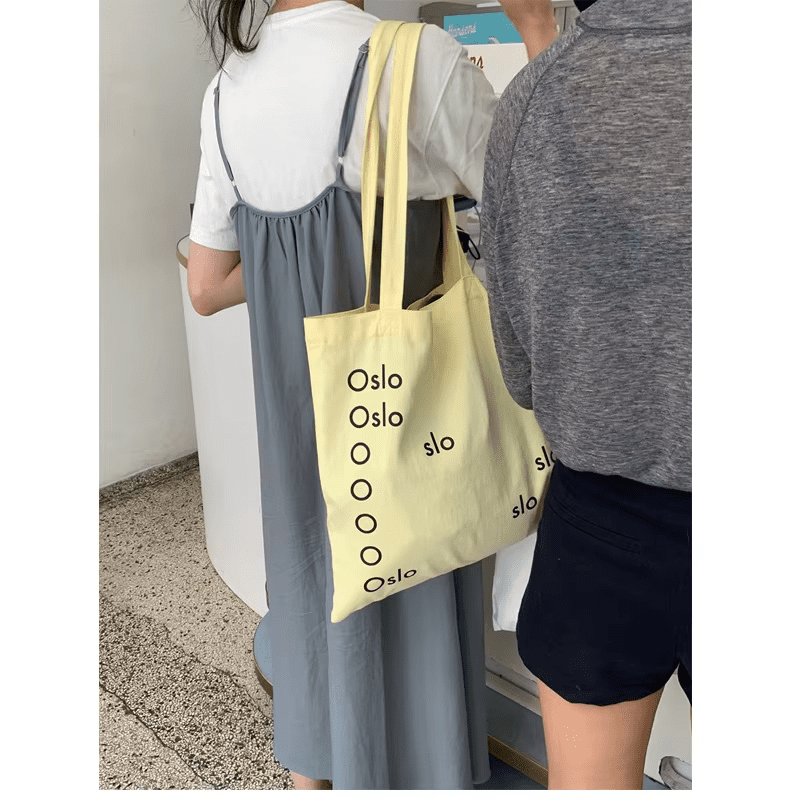 Yellow Shoulder Canvas Bag