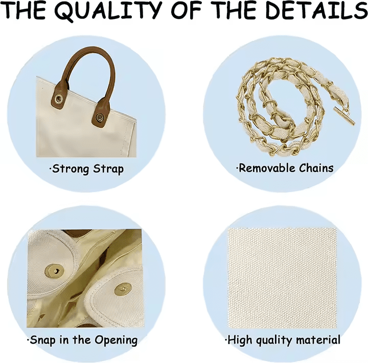 Versatile Canvas Handbag