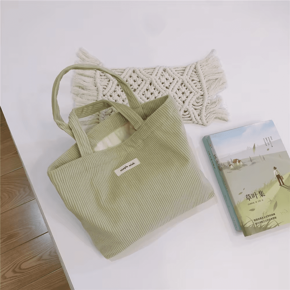 Corduroy Tote Bag