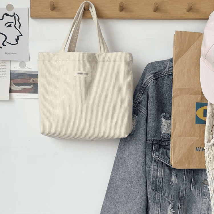 Corduroy Tote Bag