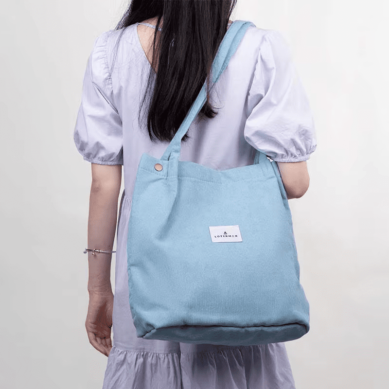 Shoulder Corduroy Tote Bag