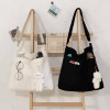 Solid Color Canvas Tote Bags